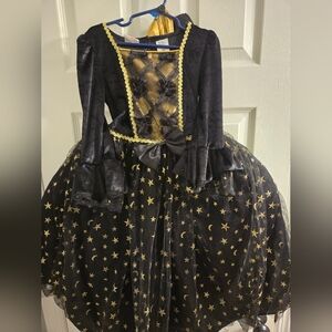 Black and gold witch costume